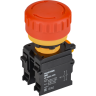 Кнопка IEK MASTER MI-BG60-11ZS-3-23-K04 "Грибок" поворотная с фиксацией 1NO+1NC красная MI-BG600-11ZS-3-23-K04
