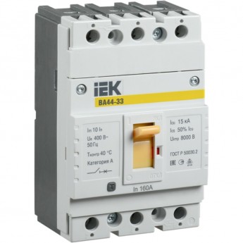 Выключатель автоматический IEK ВА44-33 3Р 160А 15кА - SVA4410-3-0160